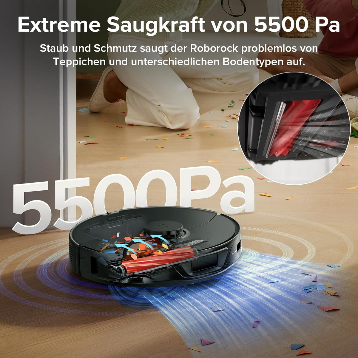 Roborock S7 Max Ultra, 5500 Pa, Selbstreinigung & App-Steuerungf