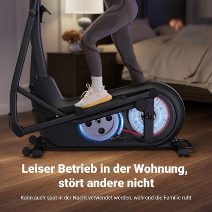 MERACH Heimtrainer Crosstrainer: Leise, Magnetisch, App, 8 Stufen, 160KG Kapazitätl