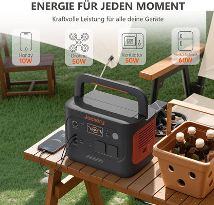 Jackery 1000 V2 Powerstation 1070Wh, 1500W, mit 200W Solarpanel & Schnellladungf
