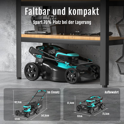 YARDCARE 16" bürstenloser Akku-Rasenmäherf