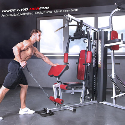 Sportstech HGX200: Multifunktions-Kraftstation mit Stepper, Beinpresse & Powertowerl
