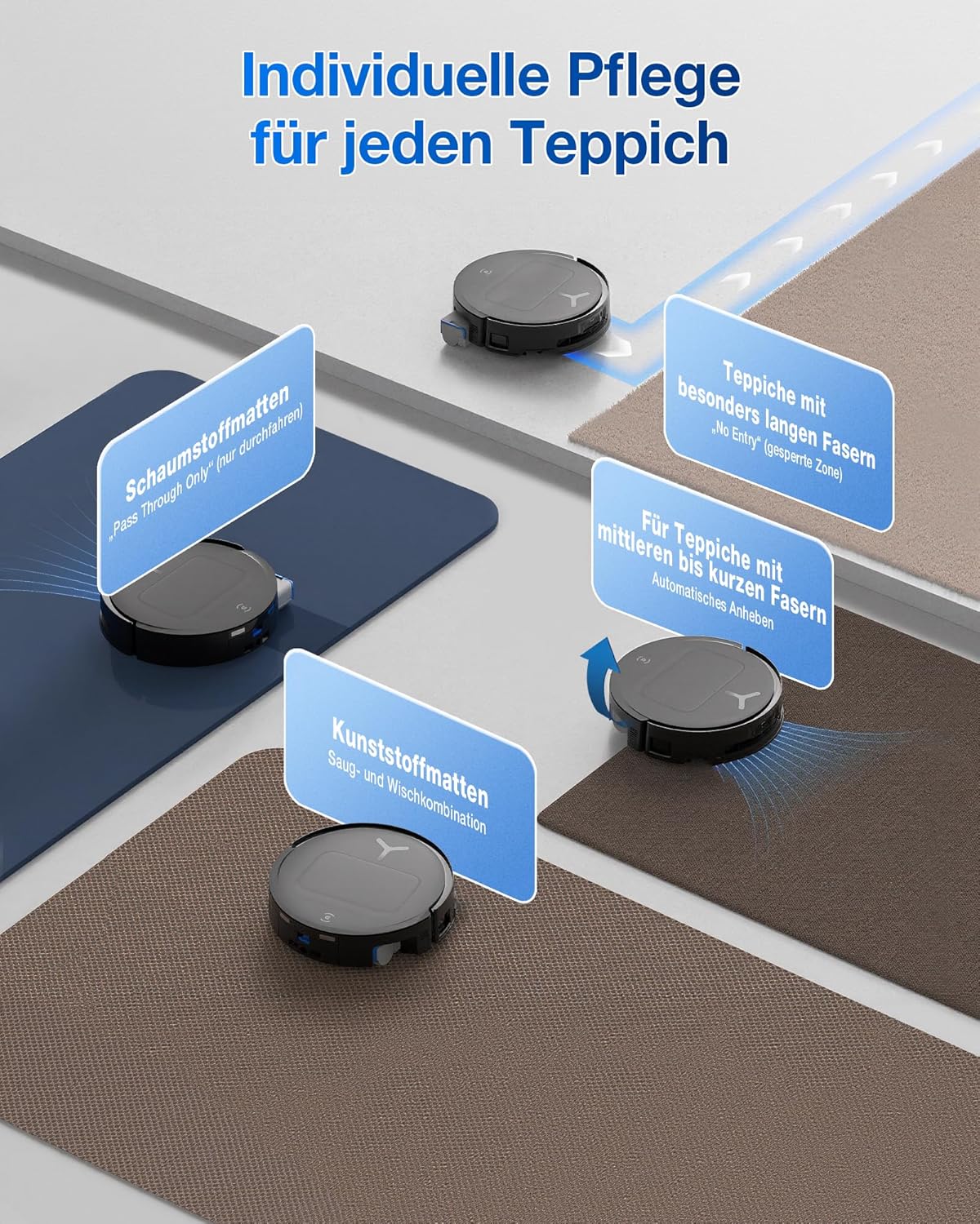 ECOVACS T80 Omni, 18,000Pa, OZMO Mop, Selbstreinigung, ZeroTangle 3.0, 40-75°C Wäschef