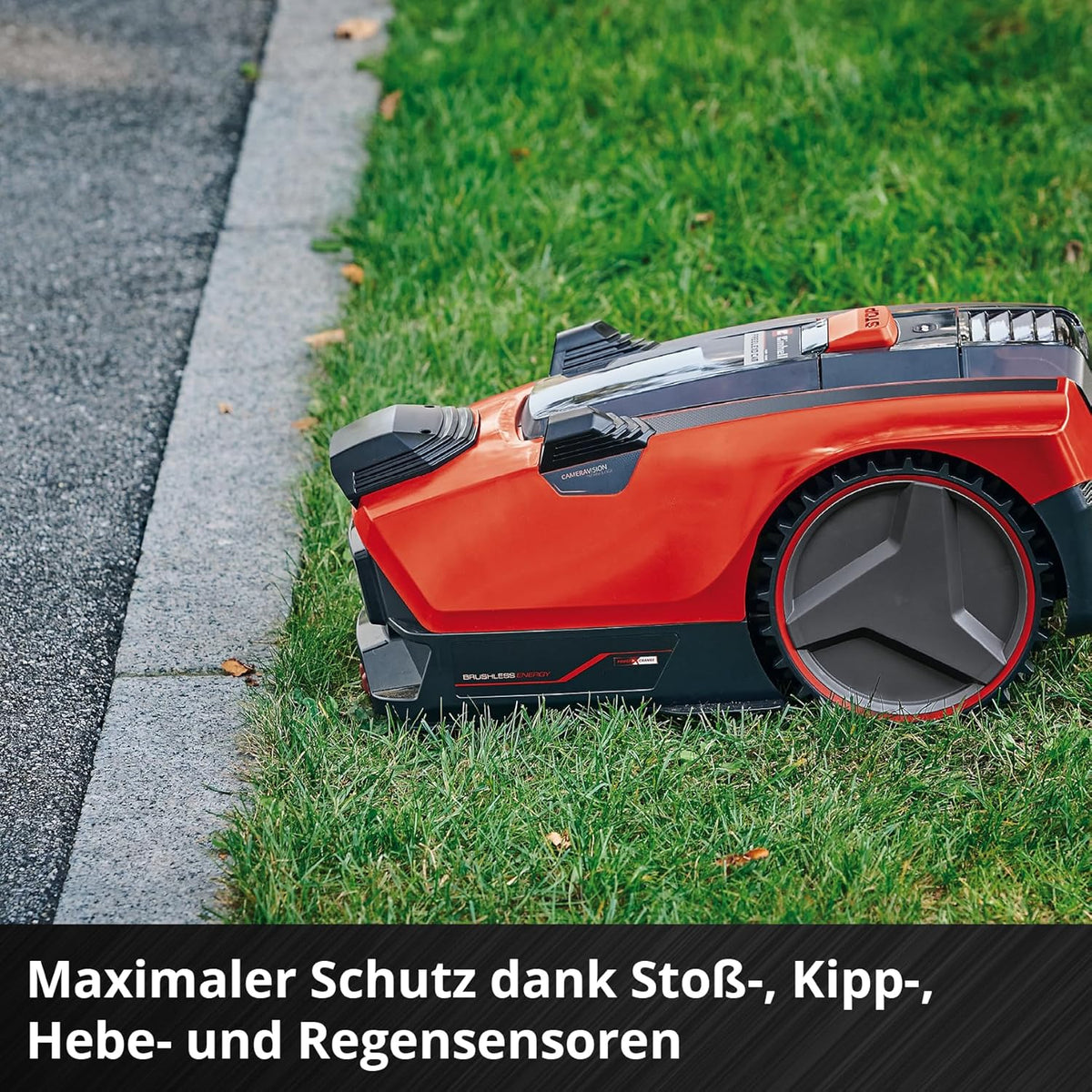 Einhell FREELEXO 500, 18V, Kamera, 500m², Brushless, 25% Steigungf