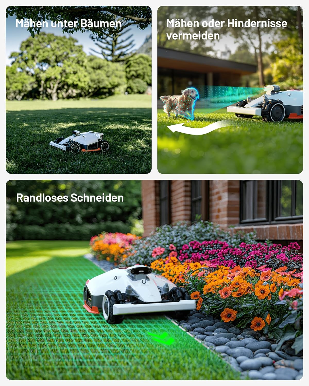 MAMMOTION LUBA 2 AWD 5000X Mähroboter 5000 m², NetRTK+Vision, ohne Kabel, 80 % Steigungf