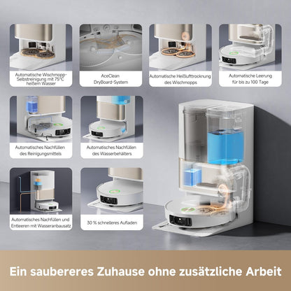 Dreame L50 Pro Ultra Saug- & Wischroboter: Auto-Entleerung, Selbstreinigung, 19.500 Pad