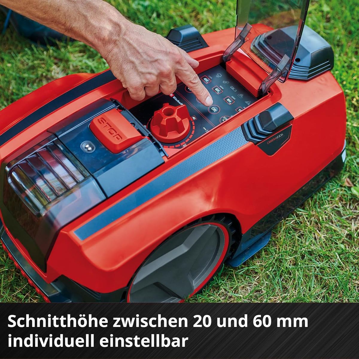 Einhell FREELEXO 500, 18V, Kamera, 500m², Brushless, 25% Steigungf