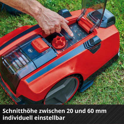 Einhell FREELEXO 500, 18V, Kamera, 500m², Brushless, 25% Steigungf