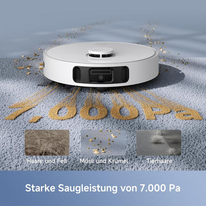 Mova E30 Ultra, 7.000Pa, Selbstreinigung, 10,5 mm Hebemopp, Teppicherkennungf