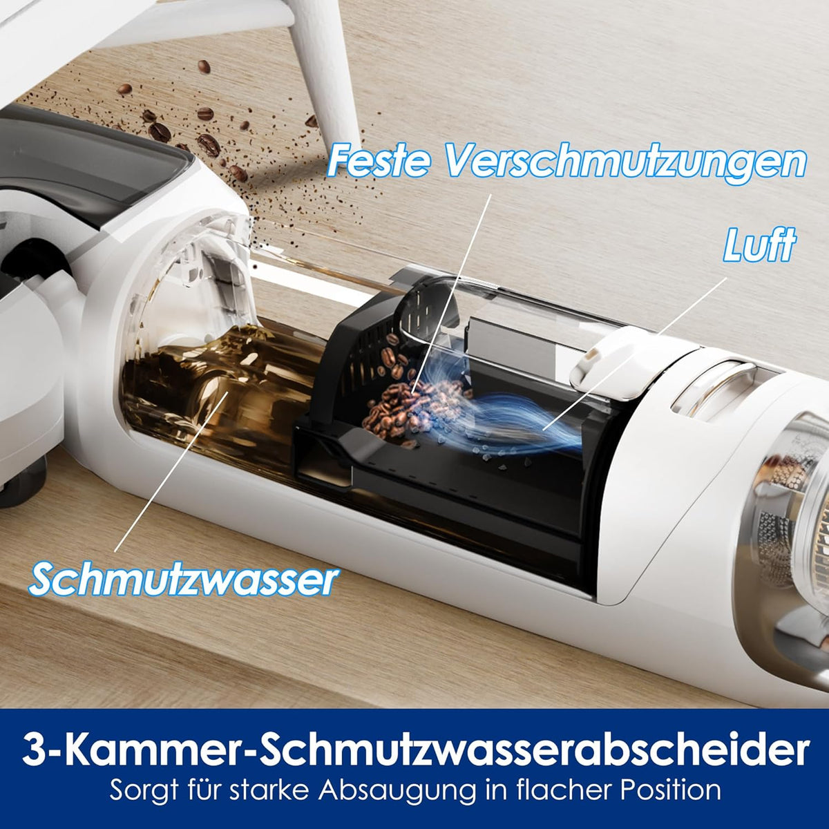 Tineco S6, 70°C Selbstreinigung, Flachdesign, 40 Min Laufzeitf