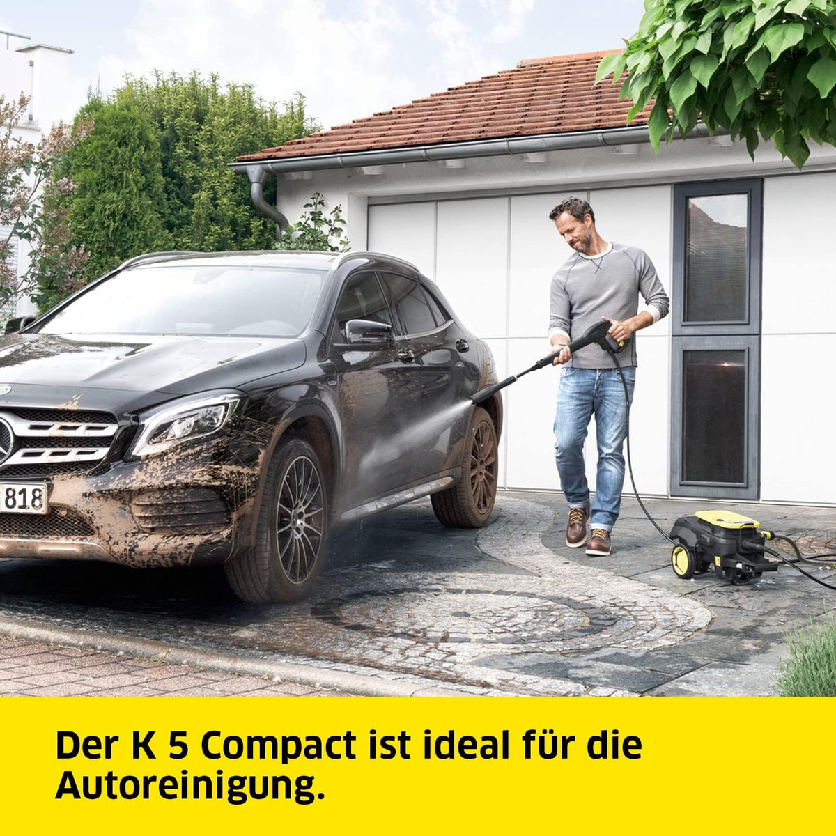 Kärcher K 5 Compact Home Hochdruckreiniger, 145 bar, Flächenreiniger T5f