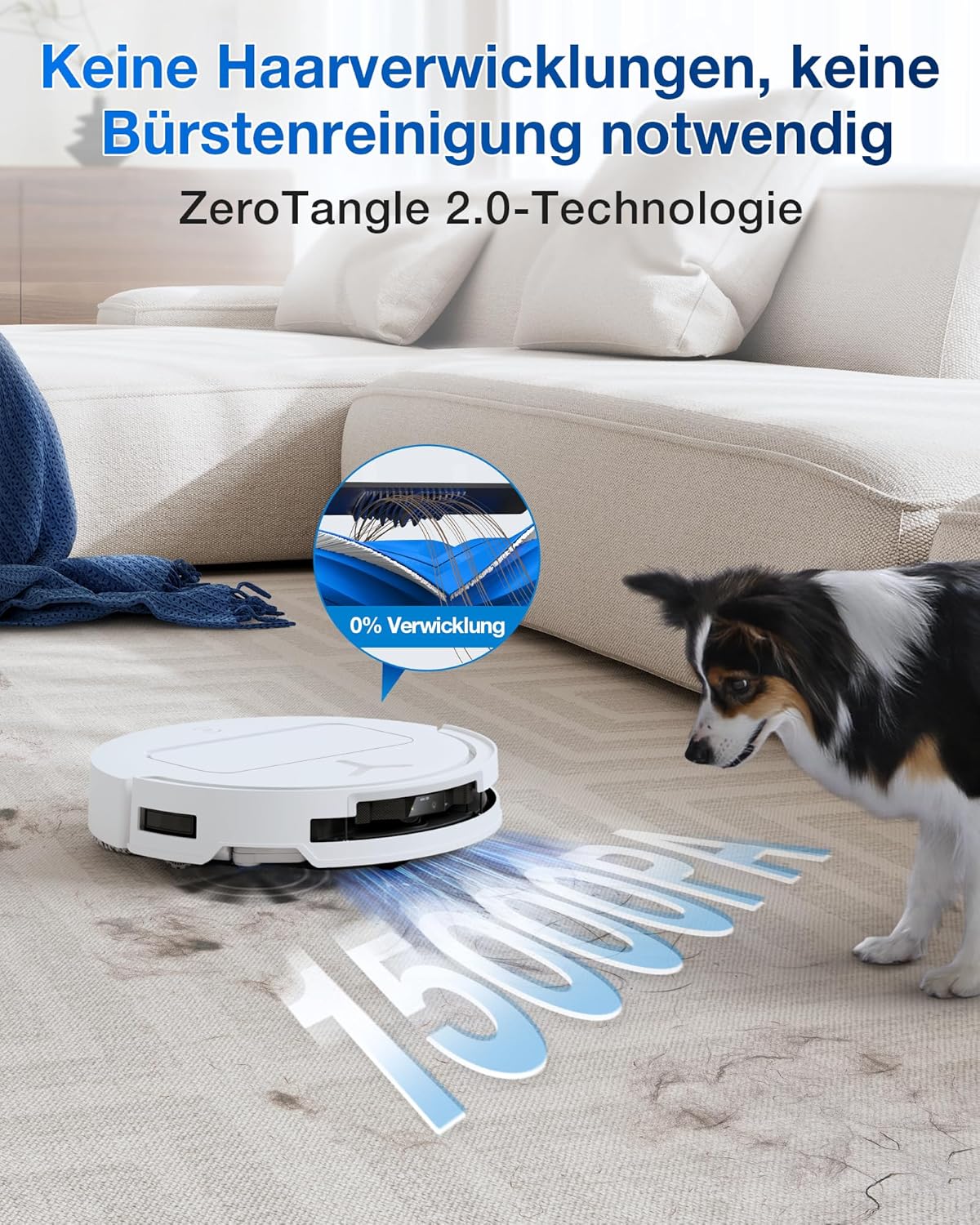 ECOVACS DEEBOT T50 Omni Saugroboter: 15.000 Pa, Heisswasser-Wischfunktion mit All-in-One Stationd