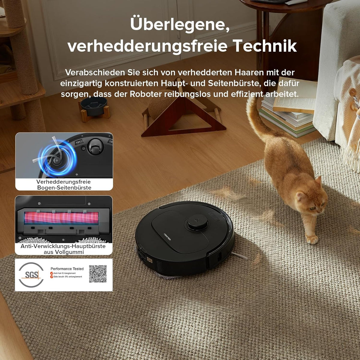 roborock Qrevo Saugroboter: 8000Pa Saugkraft, Hebemopp, All-in-One Dockd