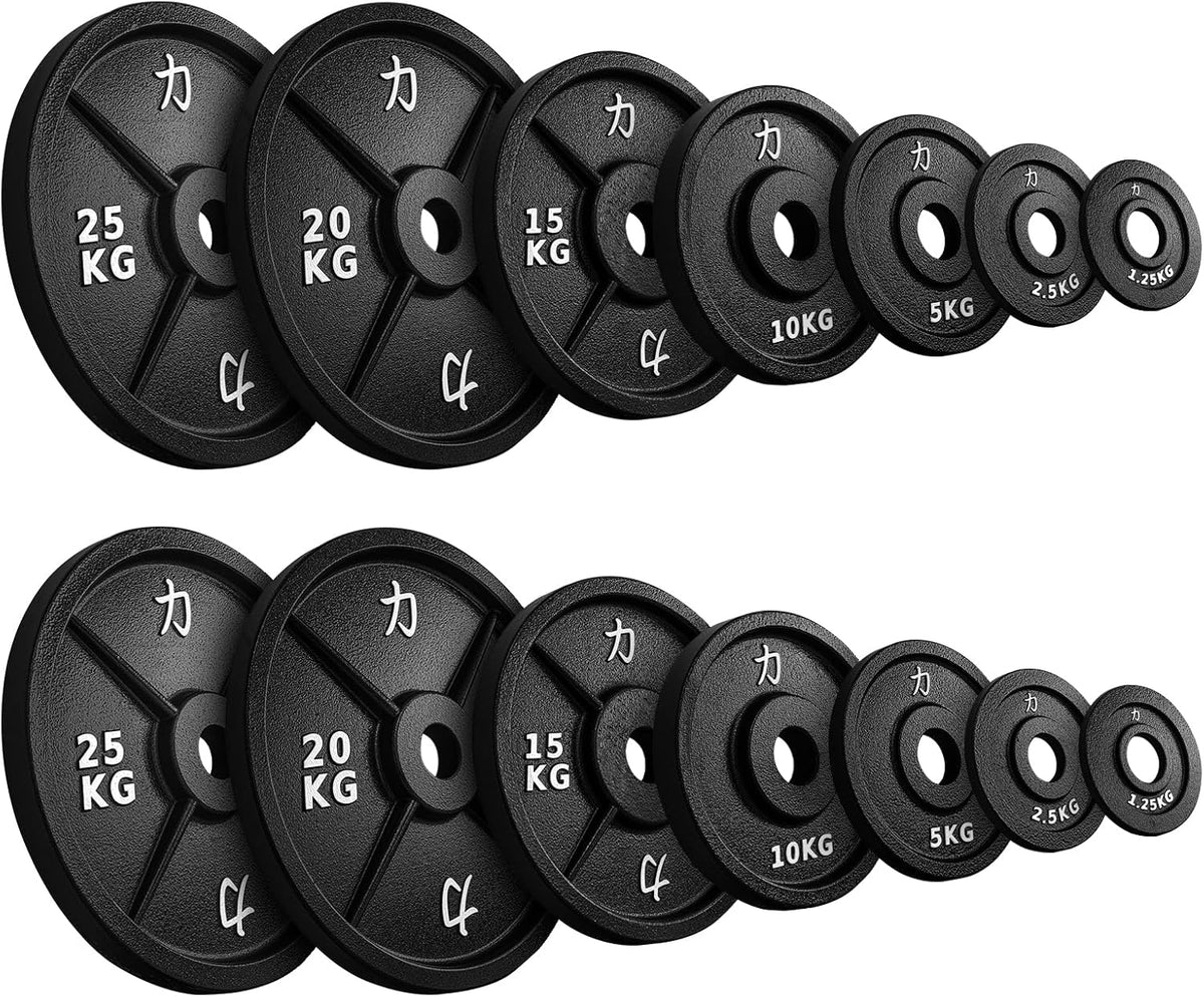 Strength Shop Gusseisen Hantelscheiben: Robuste 50mm Gewichtsscheiben für Langhantell