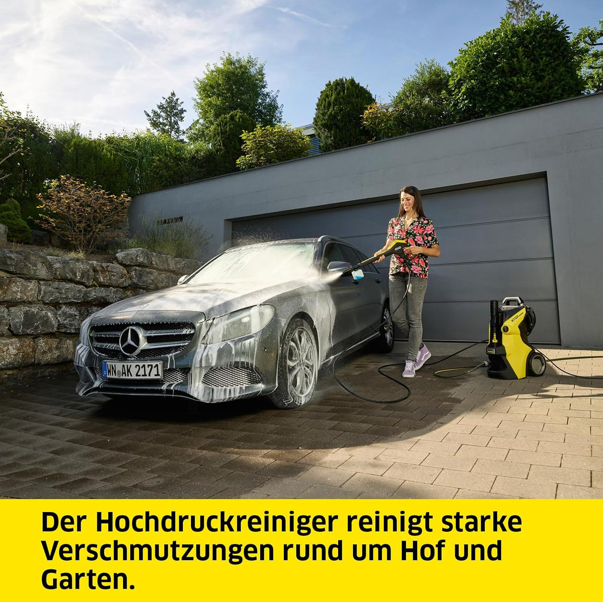 Kärcher K 7 Premium Smart Control Home, Bluetooth, Schlauchtrommel & Flächenreinigerf