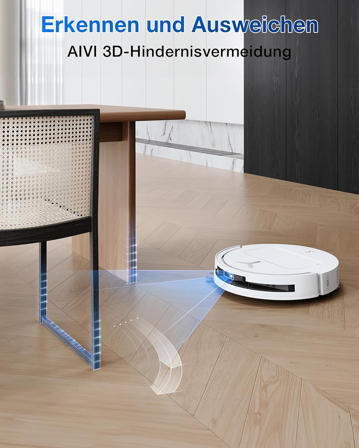 ECOVACS DEEBOT T50 Omni Gen2 Saugroboter: 21.000 Pa, Wischfunktion, ZeroTangle, All-in-One Station, Weißd