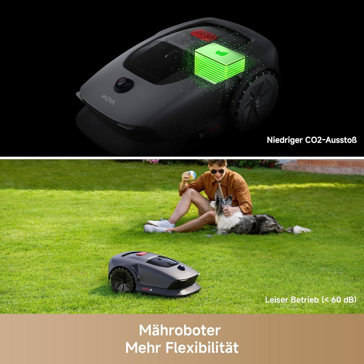 MOVA 600 Mähroboter 600 m², 3D-LiDAR & App-Steuerungf