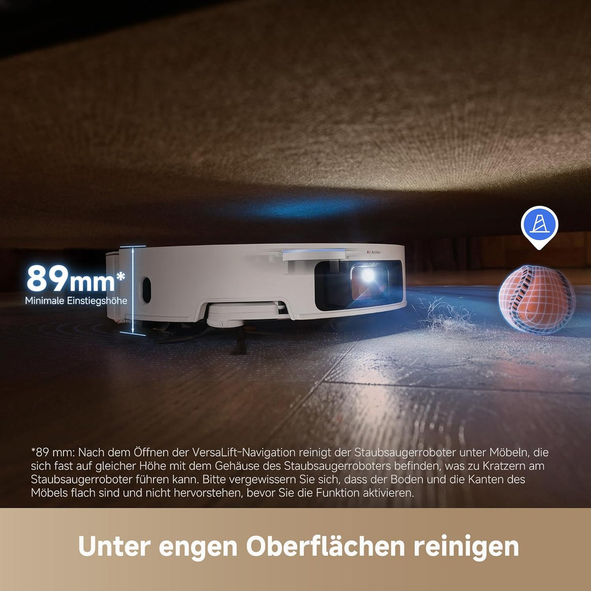dreame X50 Ultra Complete Saugroboter: Intelligente Wischfunktion, 20.000 Pa, Hindernisüberwindungd