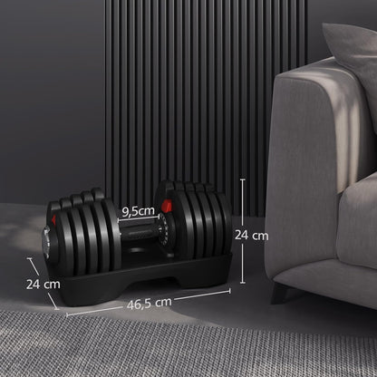Yaheetech Verstellbare Hantel: 12/16‑in‑1 Schnellverstellung fürs Home‑Gyml