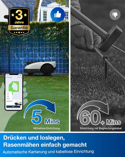 ECOVACS Goat O500 Mähroboter 500 m², LiDAR & ohne Kabelf