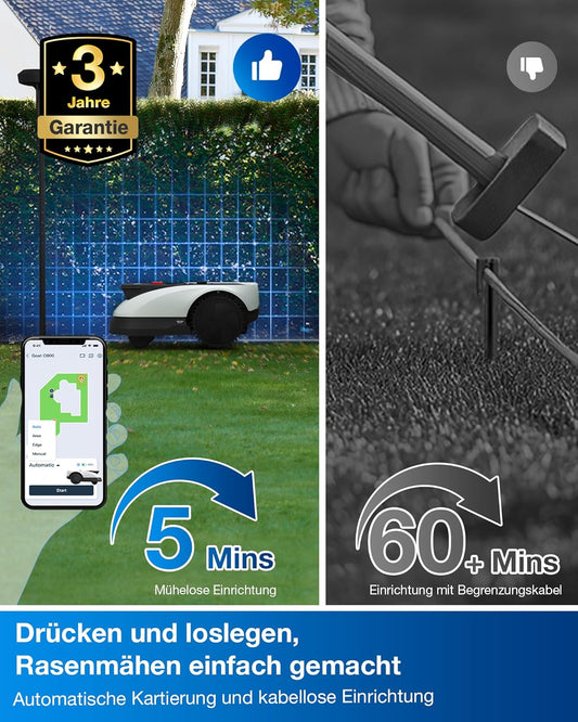 ECOVACS Goat O500 Mähroboter 500 m², LiDAR & ohne Kabelf