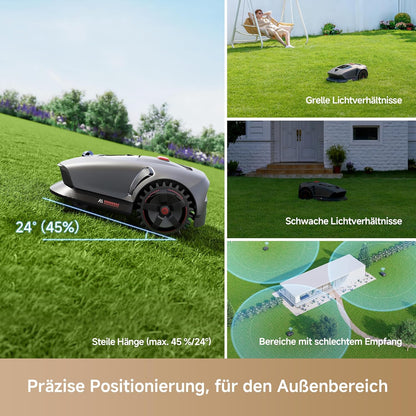 MOVA 1000 Mähroboter 1000 m², 3D-LiDAR & App-Steuerungf