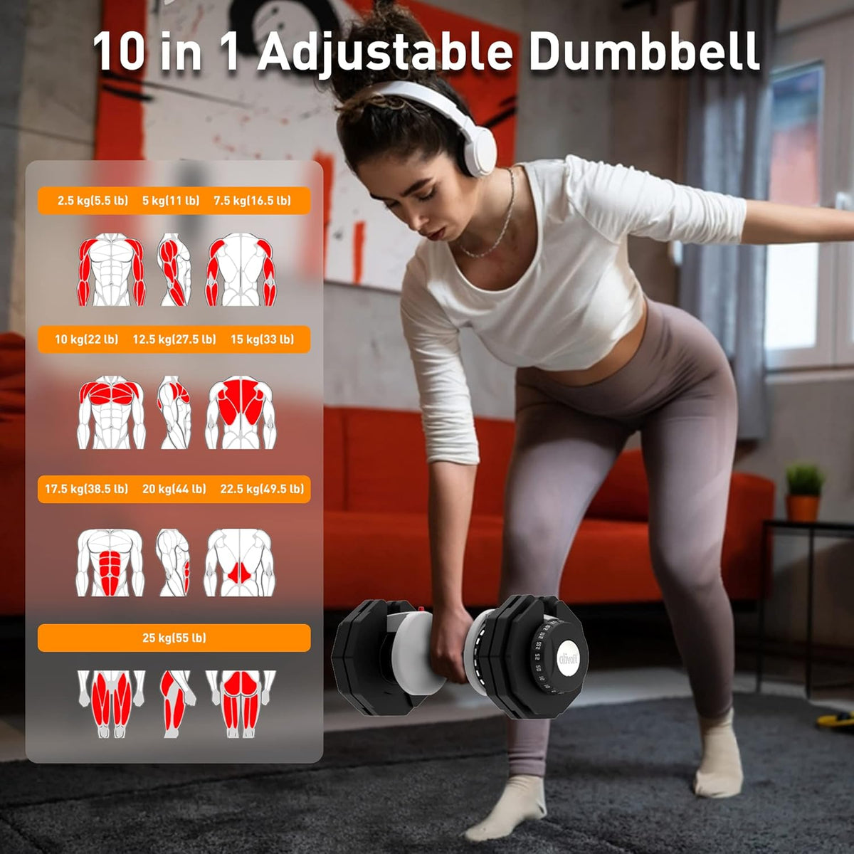 ATIVAFIT Verstellbare Kurzhantel: Für Damen & Herren, ideal fürs Heimtrainingl