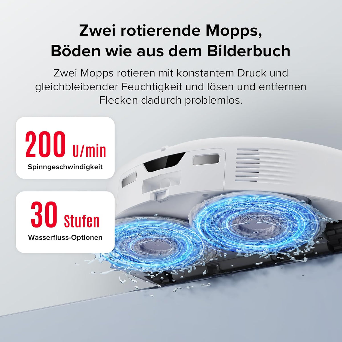 Roborock Qrevo Curv, 18,500Pa, Hebemopp, 75°C Wäsche, Anti-Tangle, Sprachsteuerungf
