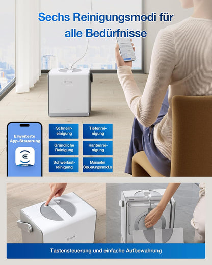 ECOVACS WINBOT W2 PRO Omni Intelligenter Fensterputzroboter mit 6-in-1 Station, Sprühdüsend