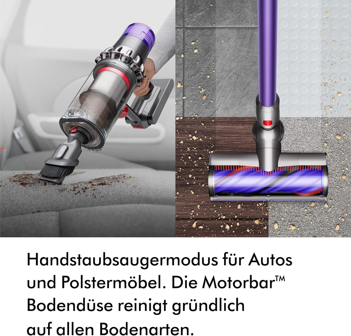 Dyson V11 Advanced Kabelloser Akku-Staubsauger für Ultimative Tiefenreinigung Nickel Violettd