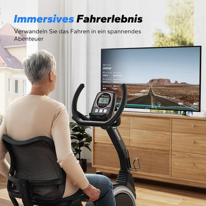 MERACH Recumbent Exercise Bike for Home Cardio Workout with Bluetoothl