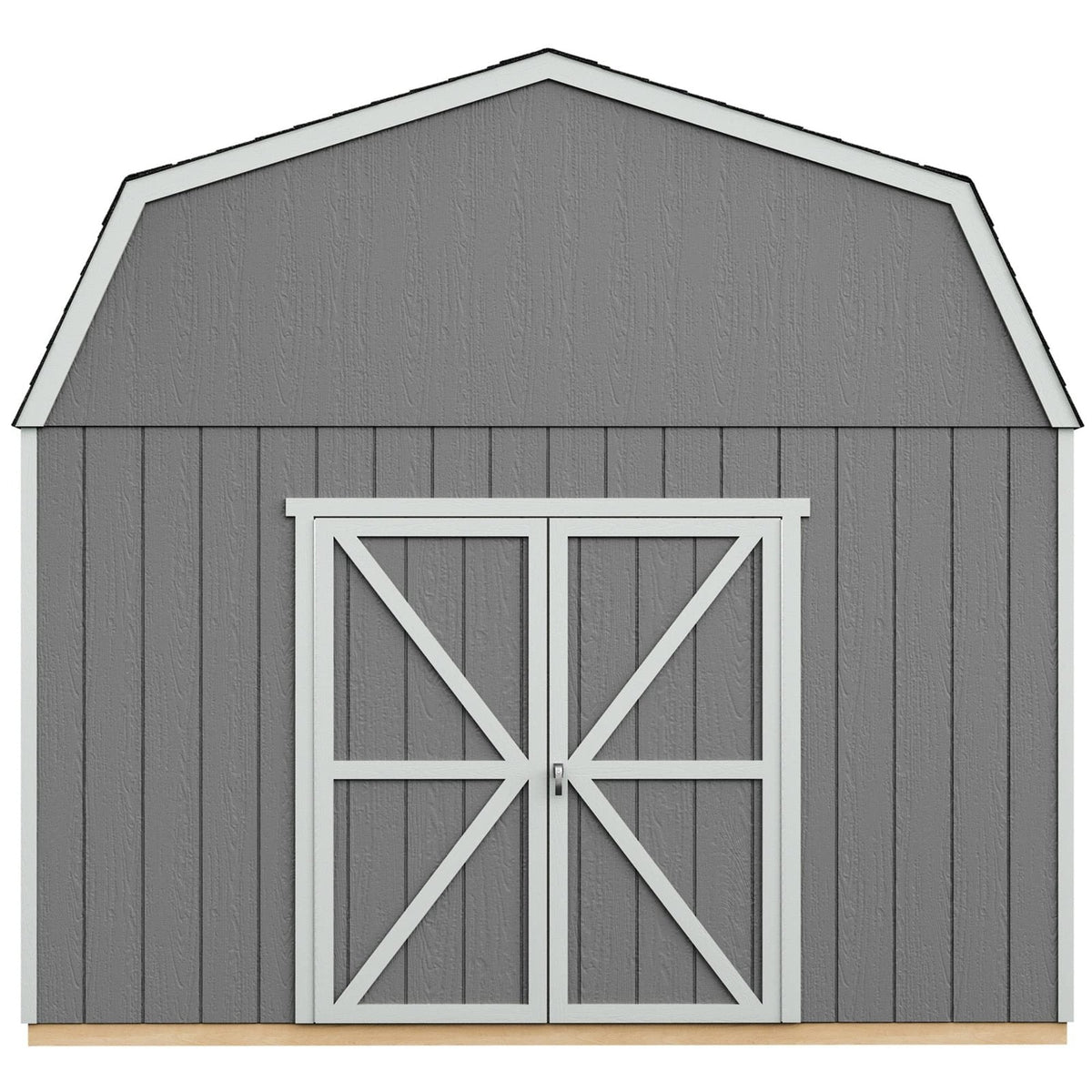 Handy Home Products Hudson 12×12 Do-it-Yourself Wooden Storage Shed with Floor Brown