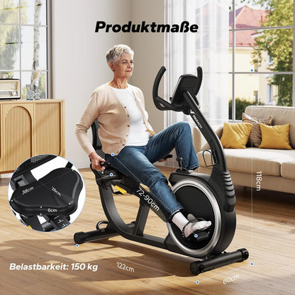 MERACH Recumbent Exercise Bike for Home Cardio Workout with Bluetoothl