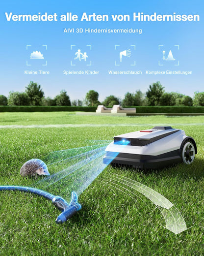 ECOVACS Goat A1600 RTK Mähroboter, 1600m², 330mm Schnitt, LiDAR RTK+Vision, 50% Steigung, Ohne Kabelf