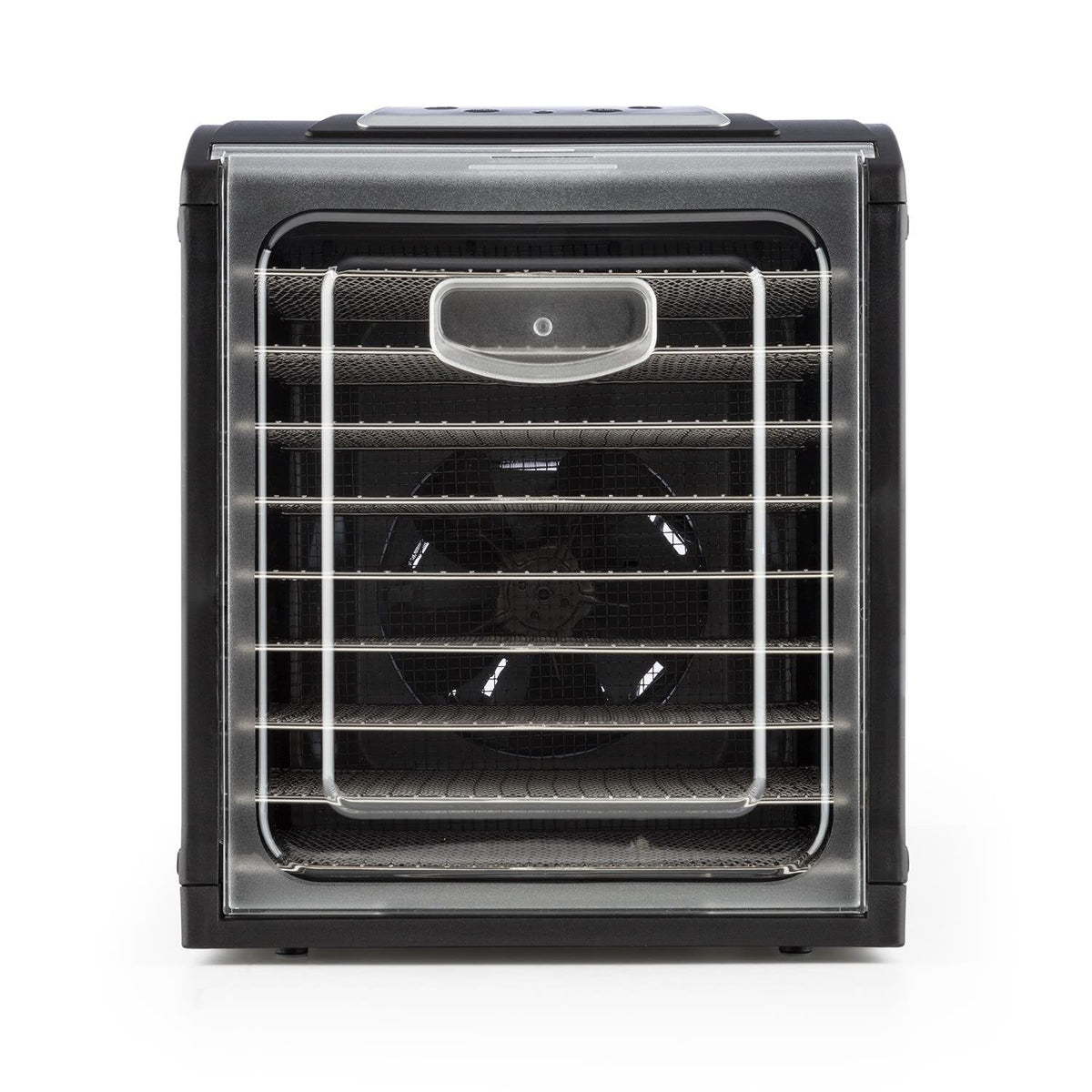 Klarstein Dörrautomat, Dörrgerät, Food Dehydrator, Dörrautomat aus Metall, Dehydrator Food Dryer, 9 Ablagen, 700 Watt, Touch-Display, Timer, Edelstahlheizelement, HotAir Circulation System, Schwarz