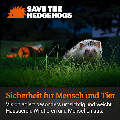 WORX Vision M800 Mähroboter 800 m² ohne Kabel, KI & Igelschutzf