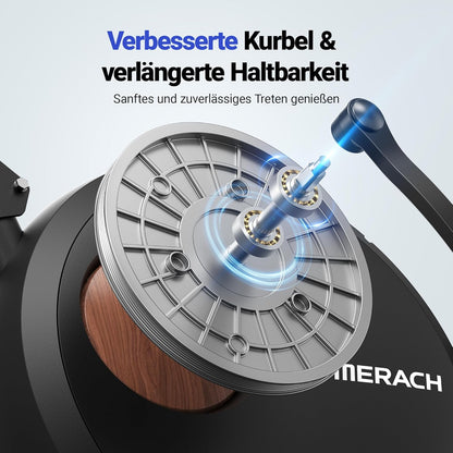 MERACH Liegeergometer: Heimtrainer mit Bluetooth und verstellbarer Rückenlehnel