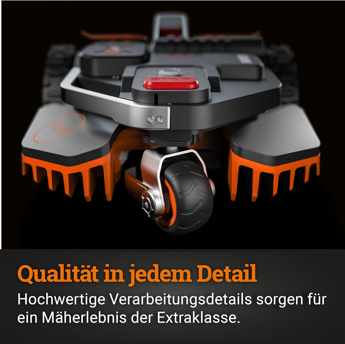 WORX Vision S250 Mähroboter 250 m² ohne Kabel, KI & Igelschutzf