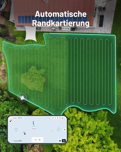 MAMMOTION LUBA 2 AWD 5000X Mähroboter 5000 m², NetRTK+Vision, ohne Kabel, 80 % Steigungf