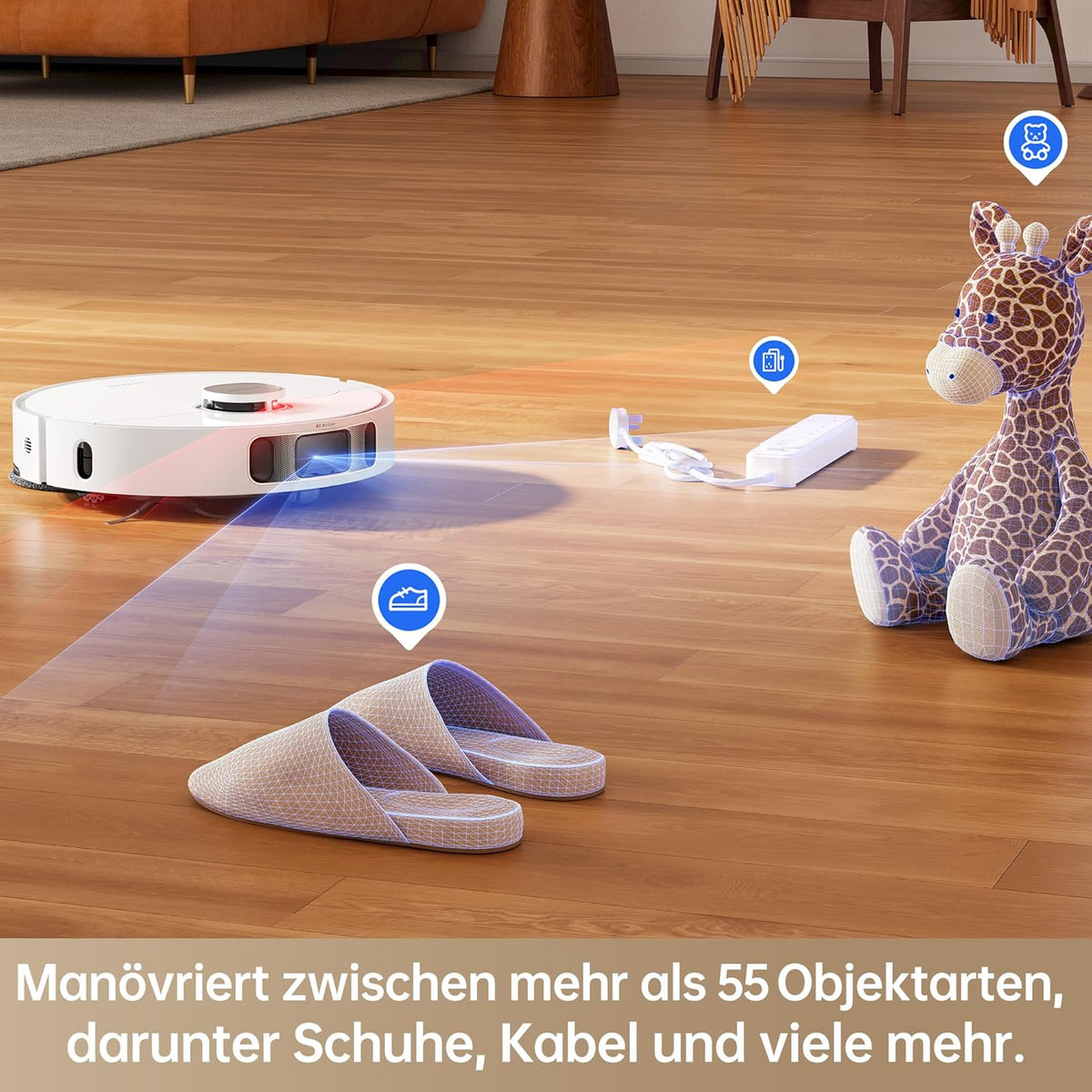 Dreame L10s Pro Ultra Heat, 7,000Pa, Heißwasser-Mopp, Teppicherkennung, Doppel-Mopp, Selbstreinigungf