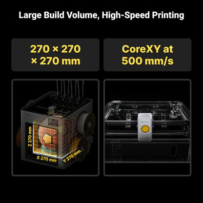 Snapmaker U1 3D Printer,4-Toolhead with 5s Toolchanger,Multi-Color Printing