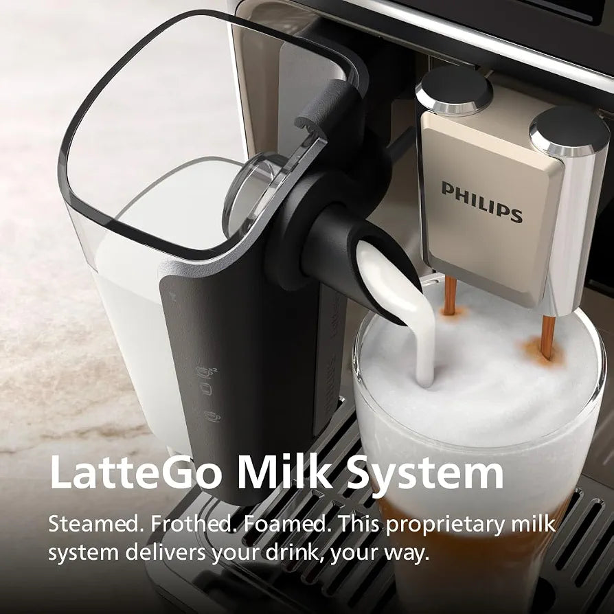 PHILIPS 5500 Series Fully Automatic Espresso Machine, LatteGo Milk System