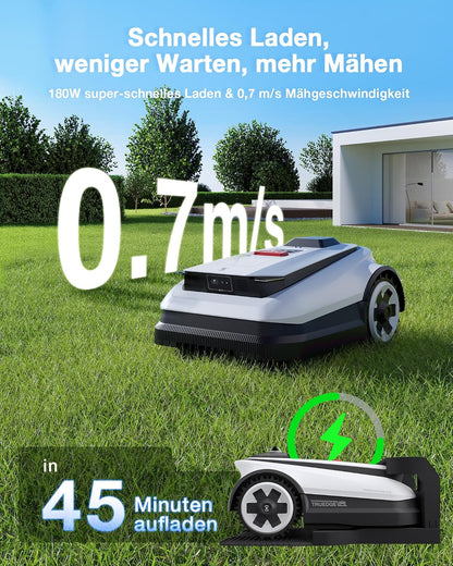 ECOVACS Goat A1600 RTK Mähroboter, 1600m², 330mm Schnitt, LiDAR RTK+Vision, 50% Steigung, Ohne Kabelf