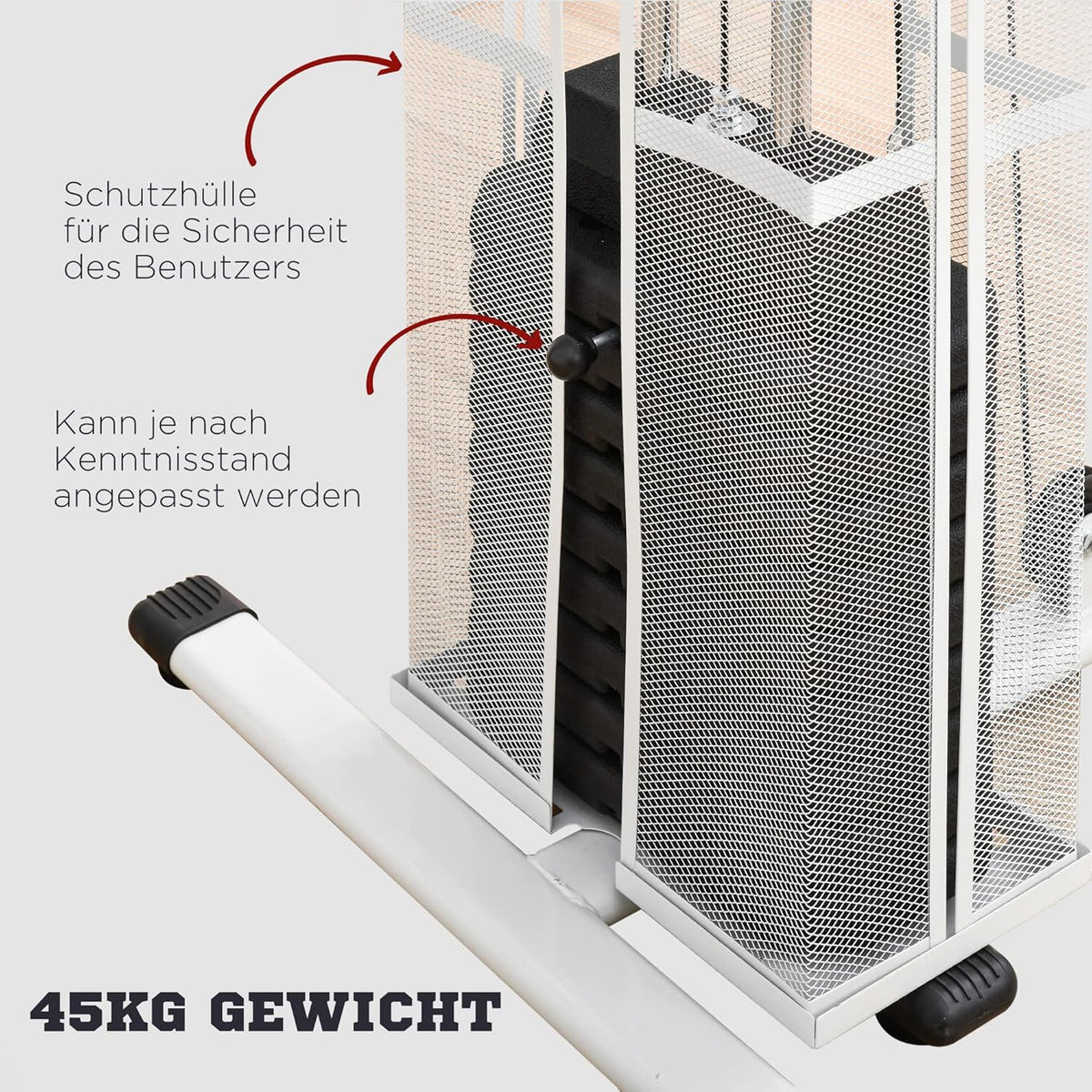 HOMCOM Multistation: Kraftstation mit Latzug, Butterfly & 45 kg Gewichtenl