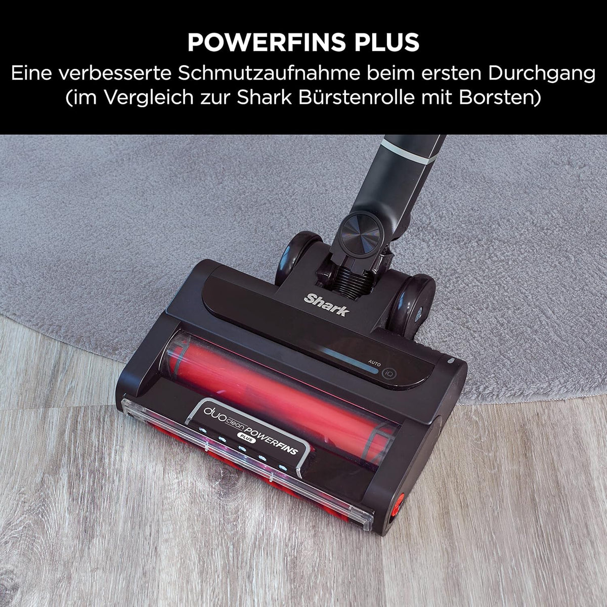 Shark IZ420EUT Kabelloser Stielstaubsauger: Smart, Leistungsstark, Anti Hair Wrap, Lange Laufzeitd