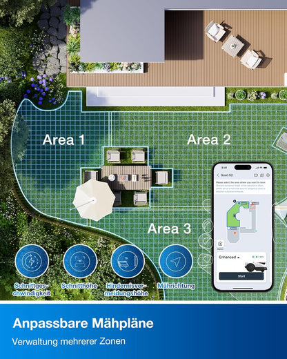 ECOVACS Goat O500 Mähroboter 500 m², LiDAR & ohne Kabelf