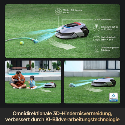 DREAME A2 Mähroboter 3000 m², Dual-Fusion & OmniSensef