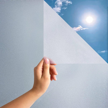 MARAPON® Matt Blickdichte Fensterfolie – Selbsthaftend für Privatsphäre, UV-Schutz, Milchglas-Effektd