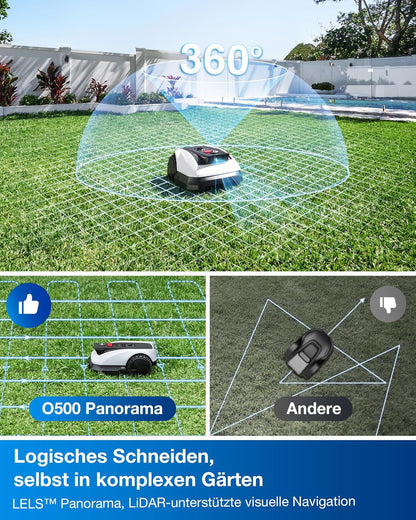 ECOVACS Goat O500 Mähroboter 500 m², LiDAR & ohne Kabelf