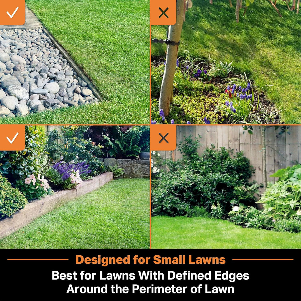 LawnMaster OcuMow™ 24V kabelloser Roboter-Rasenmäher & Trimmerf