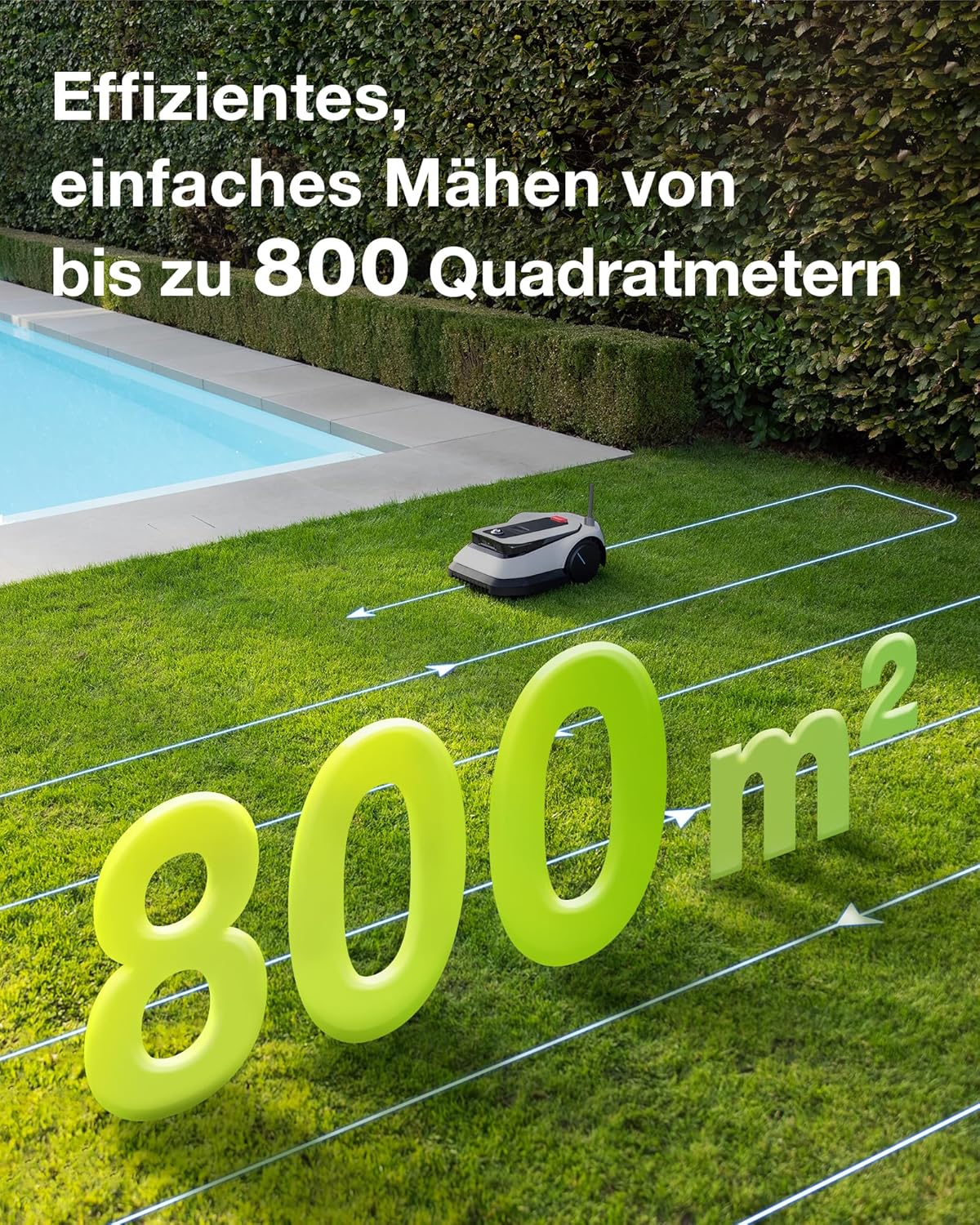 ECOVACS GOAT G1-800 Mähroboter 800 m², ohne Kabel, GPS & Hindernisvermeidungf